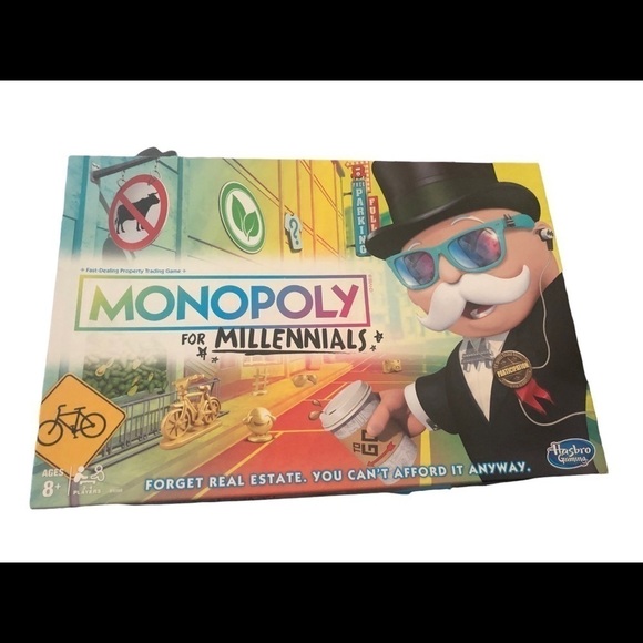 Parker Brothers Monopoly For Millennials Board Game Ages 8+ 2-4 Players - Picture 1 of 14